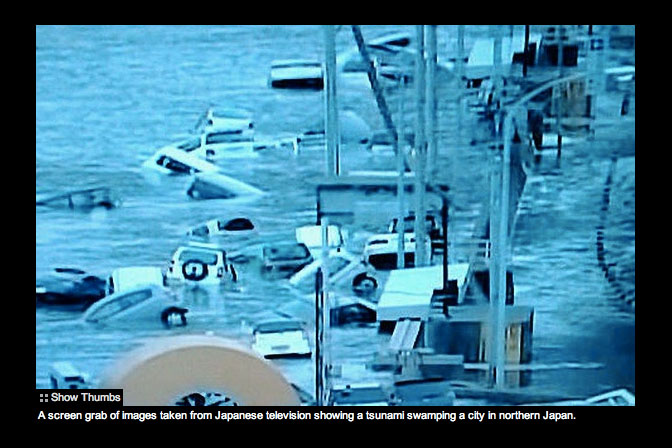 NEWSWORTHY> Floating Cars in Fukushima Japan | MotorMavens • Car